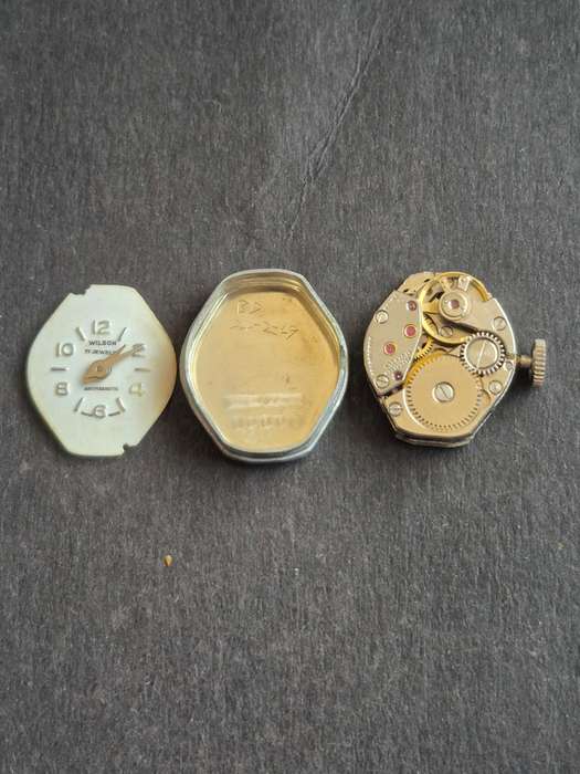 Vintage Wilson 17 Jewels Antimagnetic Ladies Wrist Watch (not working) face is loose