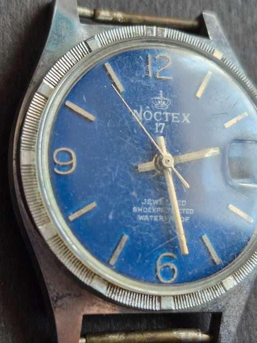 Vintage Noctex 17 Jewelled Shock Protected Waterproof Men's Mechanical Wrist Watch (not working)