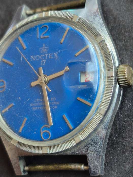 Vintage Noctex 17 Jewelled Shock Protected Waterproof Men's Mechanical Wrist Watch (not working)