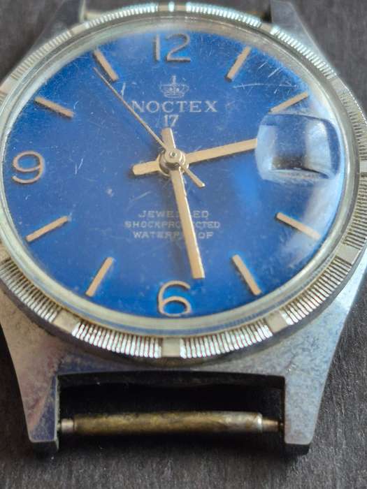 Vintage Noctex 17 Jewelled Shock Protected Waterproof Men's Mechanical Wrist Watch (not working)