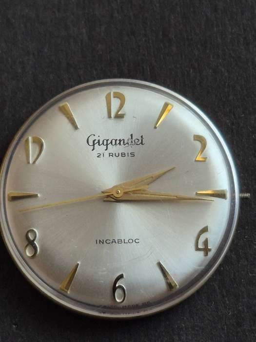 Vintage Gigandel 21 Rubis Incablock Movement- not working