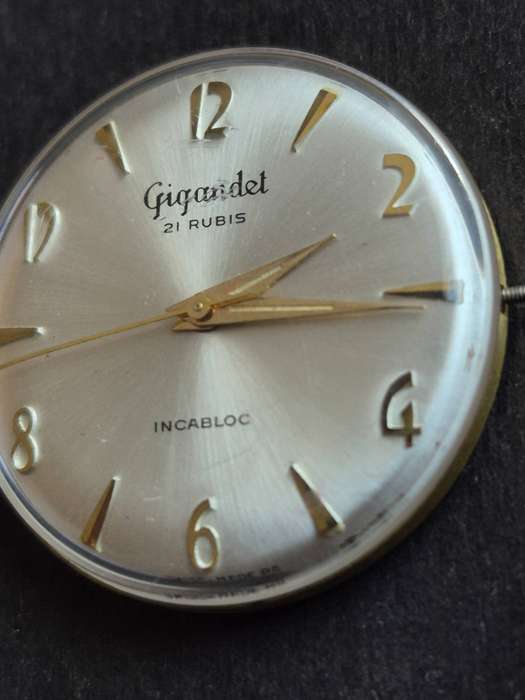 Vintage Gigandel 21 Rubis Incablock Movement- not working
