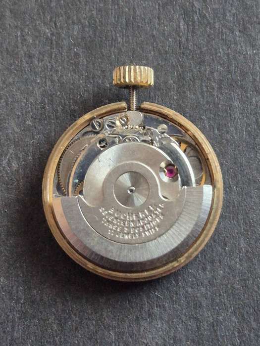 Vintage Bucherer 17 Jewels Mechanical Movement with glass - runs - needs to be serviced