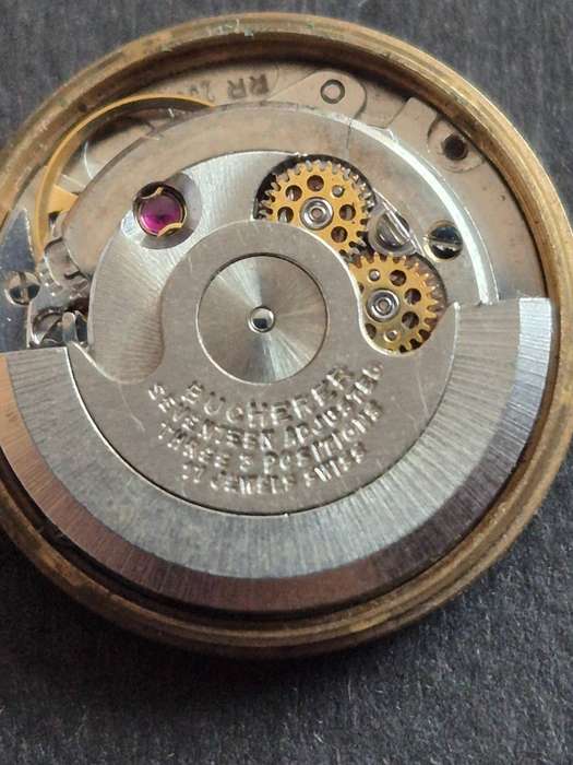 Vintage Bucherer 17 Jewels Mechanical Movement with glass - runs - needs to be serviced
