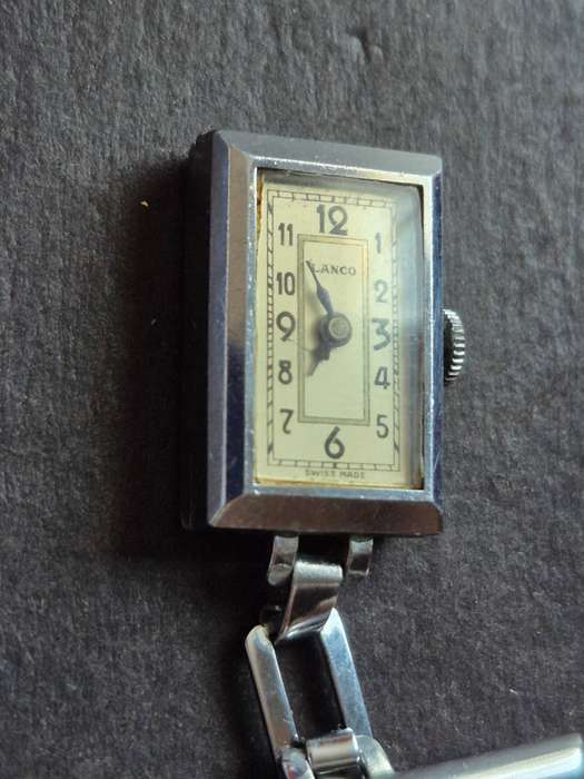 Vintage Ladies Lanco Art Deco Mechanical Watch 15 Rubies - not working