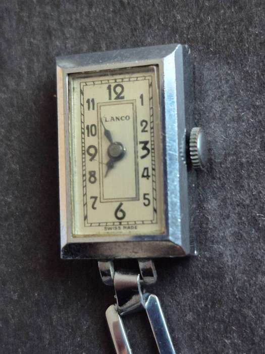 Vintage Ladies Lanco Art Deco Mechanical Watch 15 Rubies - not working