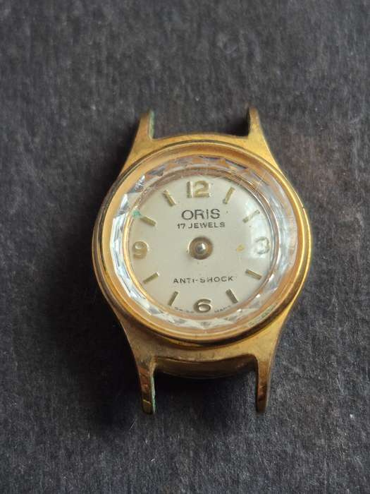 Vintage Ladies Oris 17 Jewels Antishock Mechanical Gold Plated Wrist Watch- missing winder