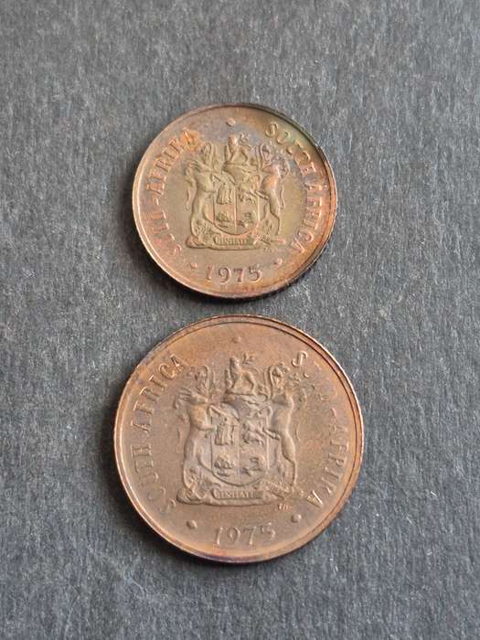Republic One and Two Cents 1975 Proof