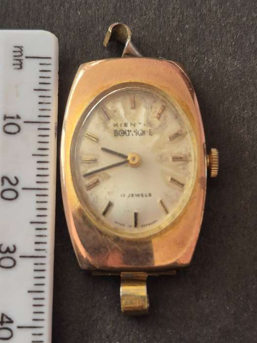 Vintage Kienzle 17 Jewels Gold Plated Ladies Mechanical Wrist Watch - not working
