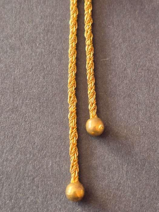 Vintage Gold Plated Necklace with Pearl Charm total weight 11.4g
