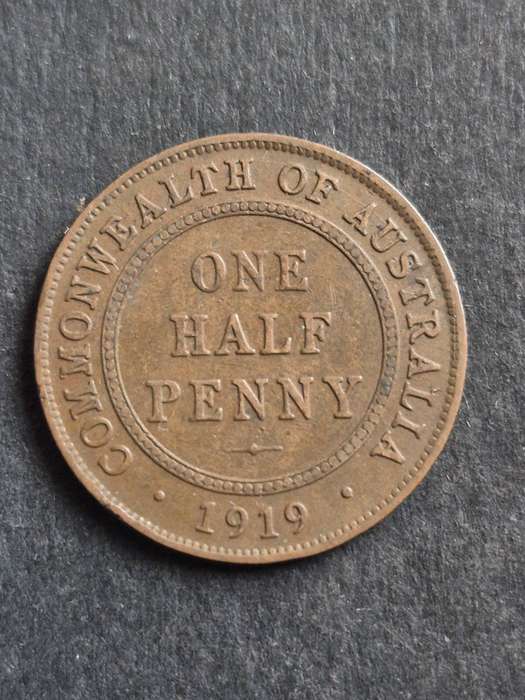 Commonwealth of Australia One Half Penny 1919