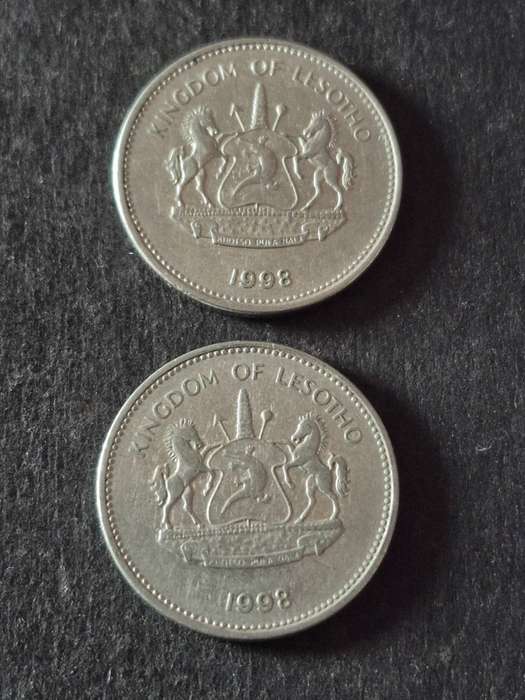 2 x Lesotho 2 Maloti 1998