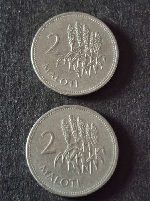 2 x Lesotho 2 Maloti 1998