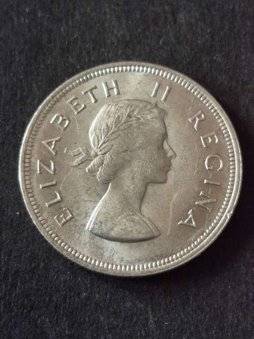 Union 2 1/2 Shillings 1955 Silver EF+/UNC