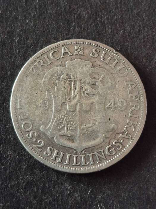 Union 2 Shillings 1949 Silver (scarce date)