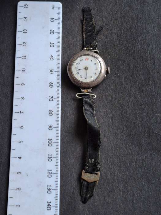 Vintage Ladies Wrist Watch. 800 Silver