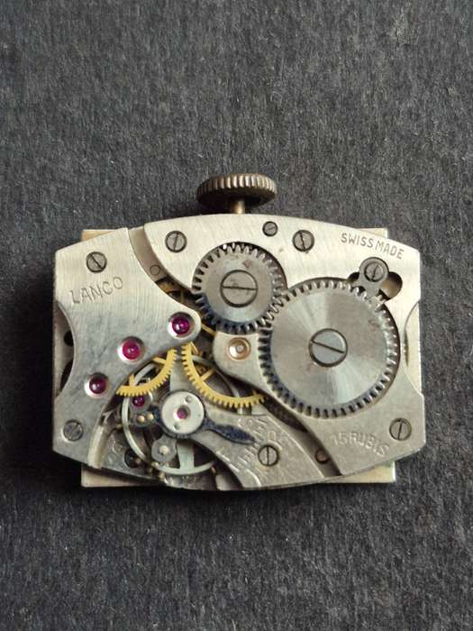 Vintage Lanco 15 Jewels Mechanical Wrist Watch- not working