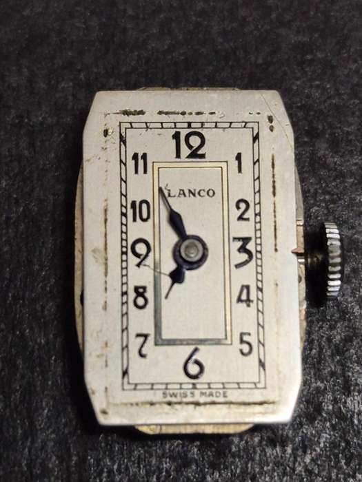 Vintage Ladies Lanco Art Deco Mechanical Watch 15 Rubies - not working