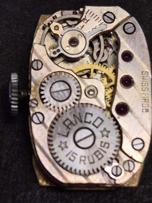 Vintage Ladies Lanco Art Deco Mechanical Watch 15 Rubies - not working