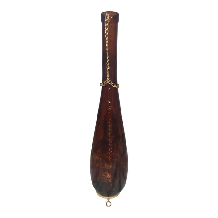 Amber glass bottle