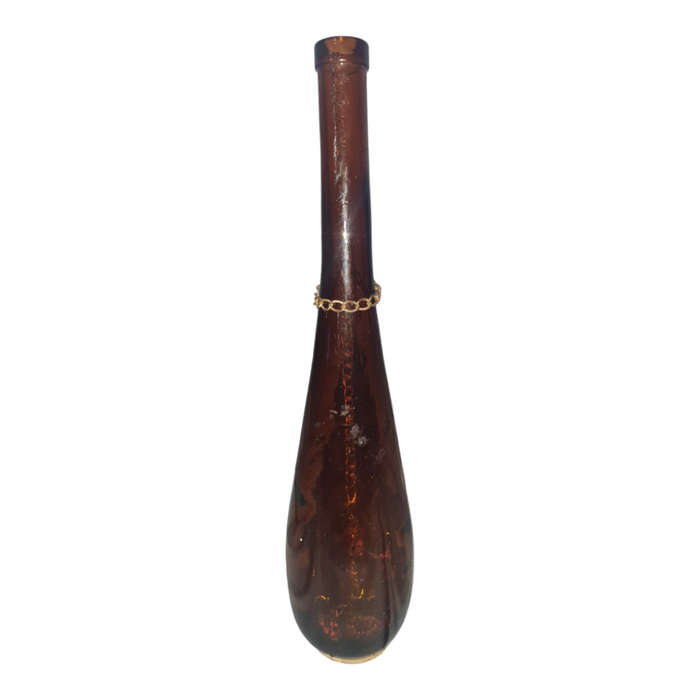 Amber glass bottle