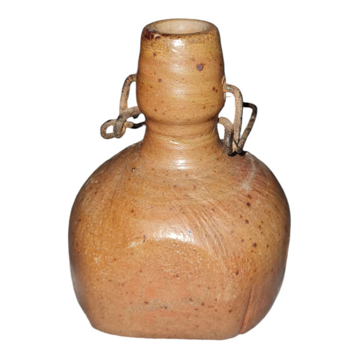 VINTAGE BROWN POTTERY bottle