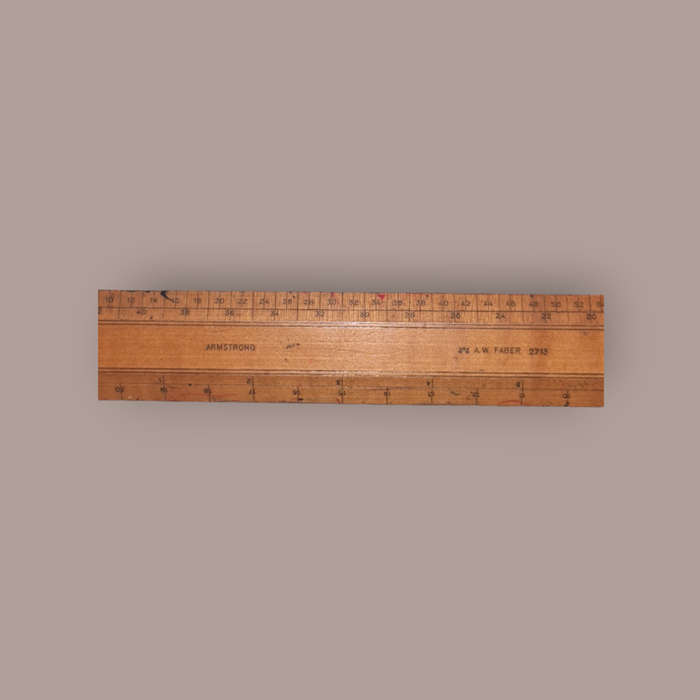 Wood ruler made in Germany