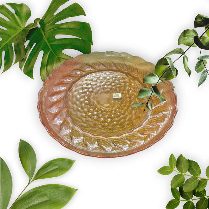 Amber serving dish