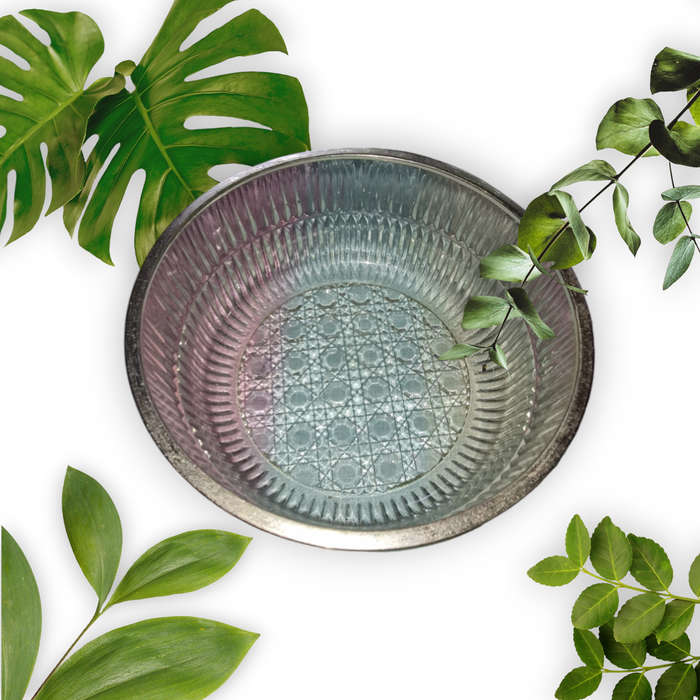 Large Deep Glass Trifle Salad Serving Bowl