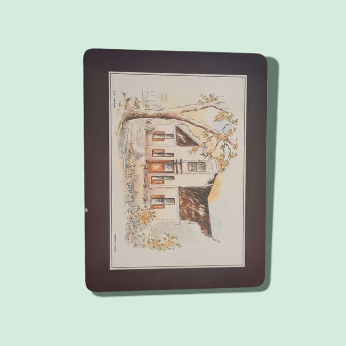 Cape Heritage Placemats | Set of 6 | South African Cape Dutch House | Vintage Table Decor