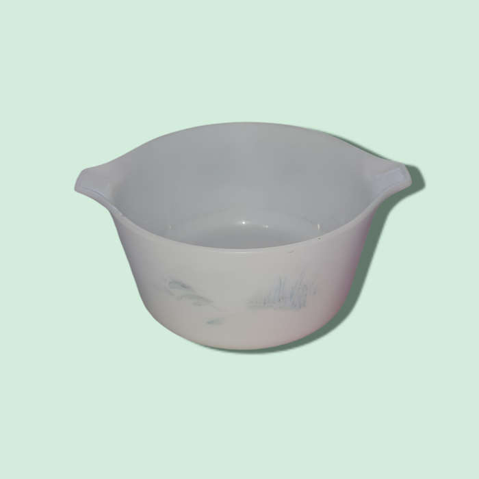 MILK GLASS BOWL MADE IN ENGLAND