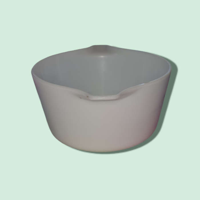 MILK GLASS BOWL MADE IN ENGLAND