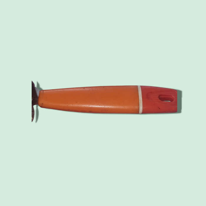 Vintage ORANGE Handle PRESTIGE Pull Through Knife Sharpener