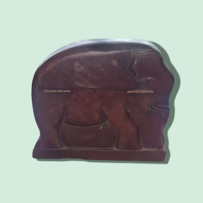 Wood Elephant Cigarette Holder Hand Carved