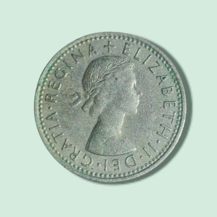 1967 Great Britain Six 6 Pence Queen Elizabeth II Coin