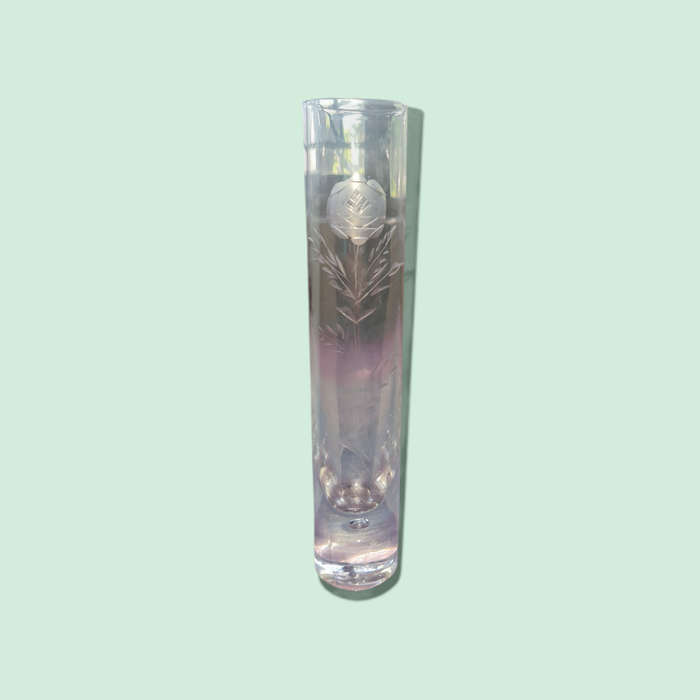 Lillian Vernon Etched Roses,  Bud Vases