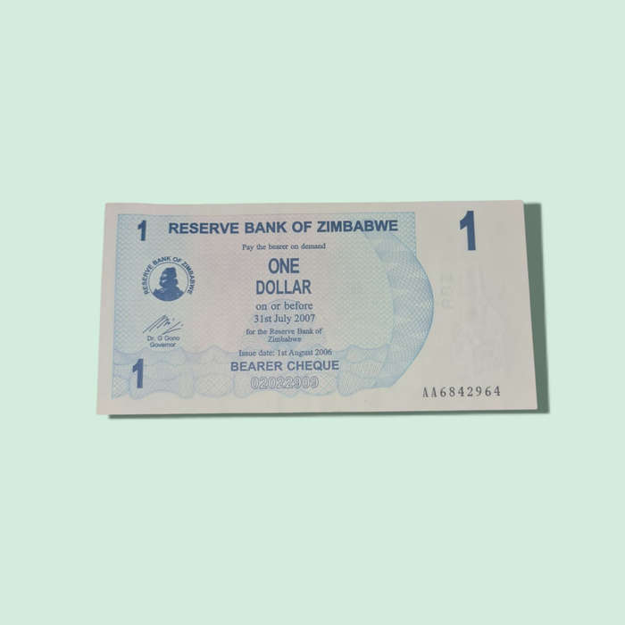 Zimbabwe, 1 dollar Banknote