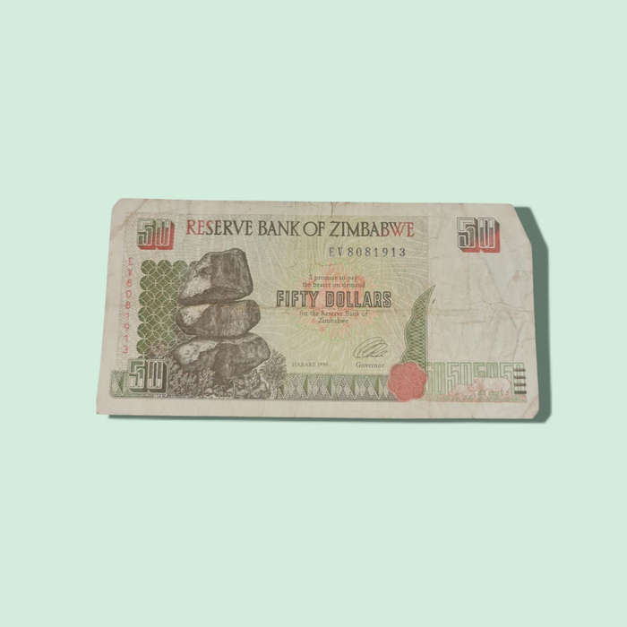 Zimbabwe 50 Dollars  2007 Banknote