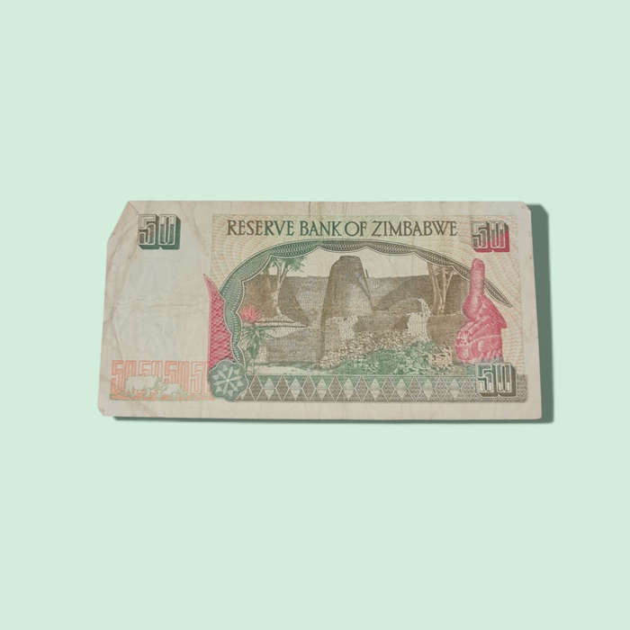Zimbabwe 50 Dollars  2007 Banknote