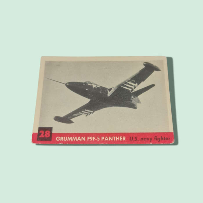 1957 KELLOGG'S ALL WHEAT cards GRUMMAN F9F-5 PANTHER U.S NAVY FIGHTER