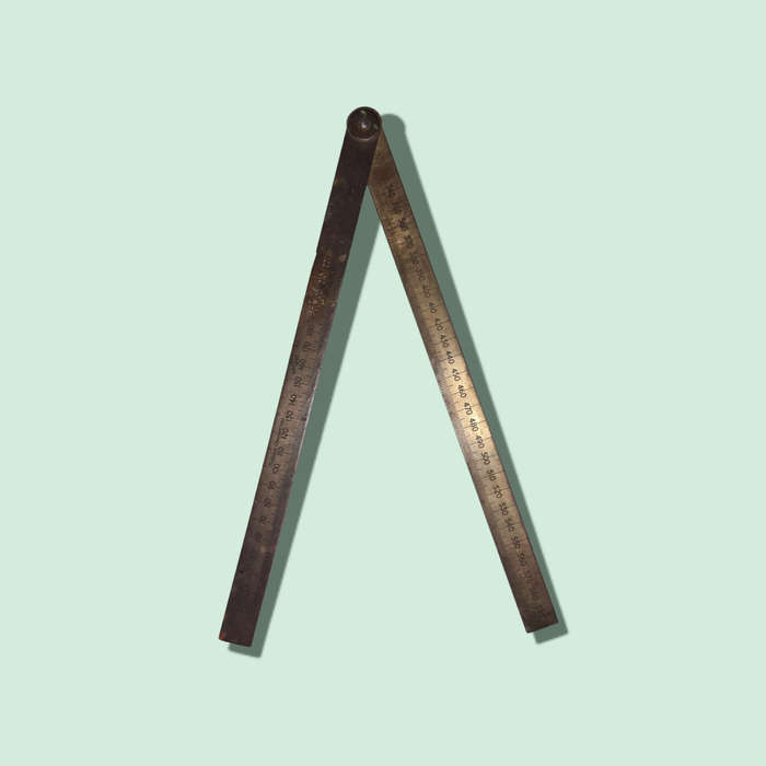 Rabone Chesterman Folding Brass Rule No 1241