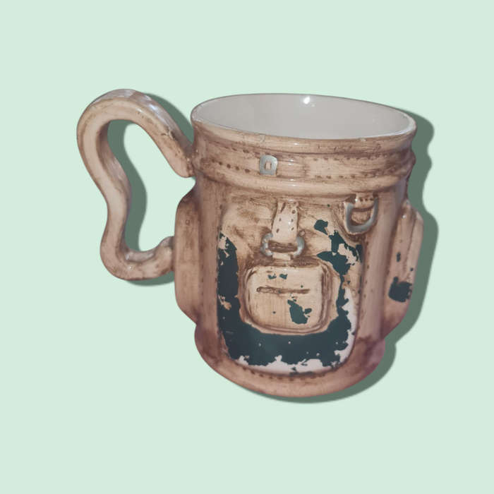 Vintage 1992 E and B Giftware Old Golf Bag Coffee Mug  