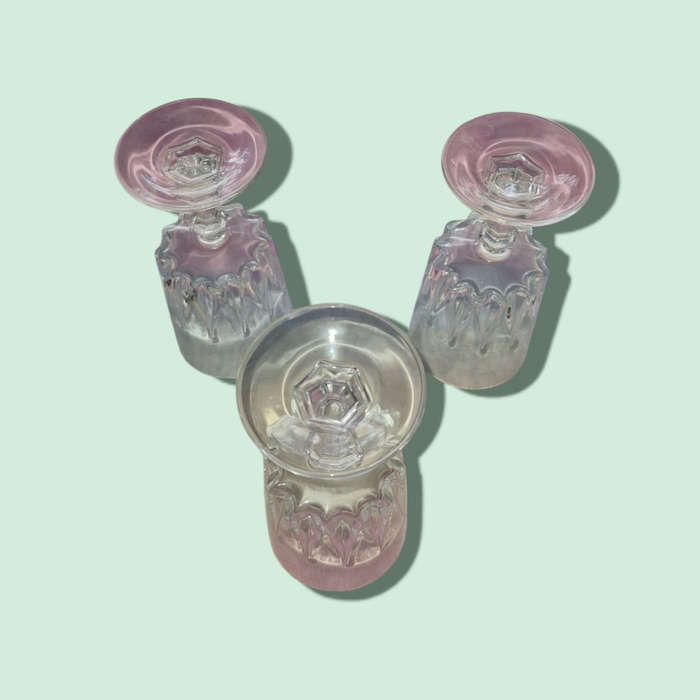 Vintage French Cristal d`Arques Durand Louvre Crystal Wine Glass Elegant Stemware