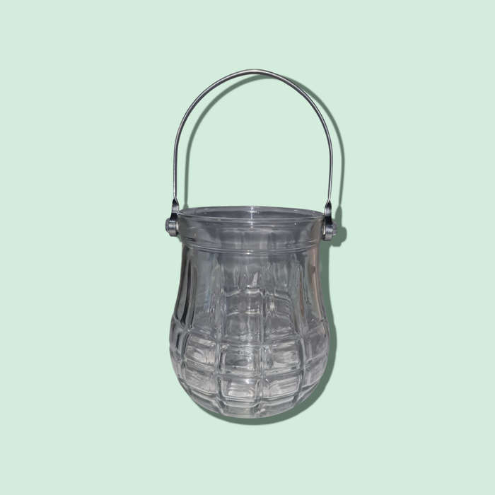 Vintage Italy Ice Bucket With Metal Handle