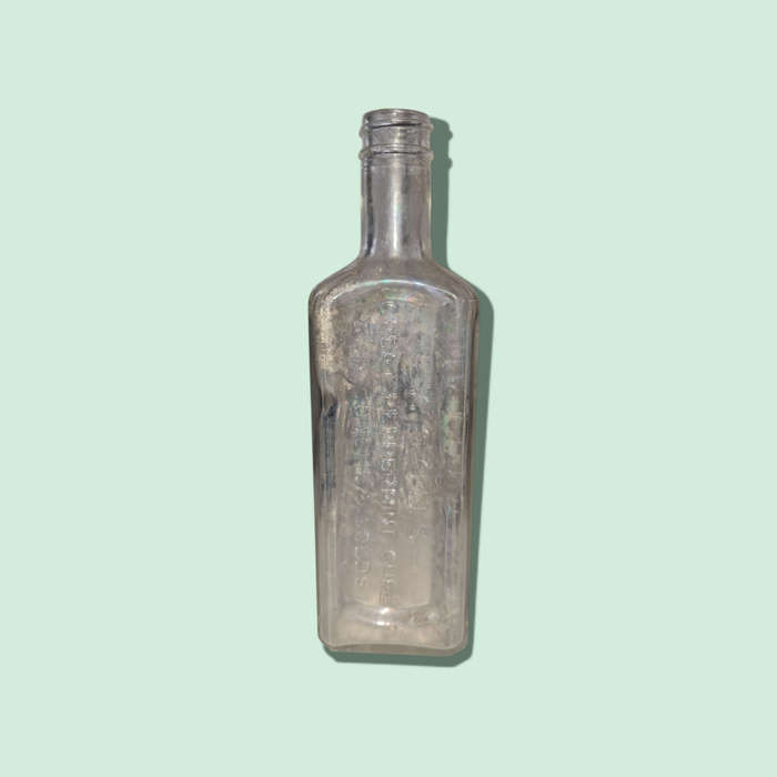 Antique Woods Great Peppermint Cure Empty Bottle