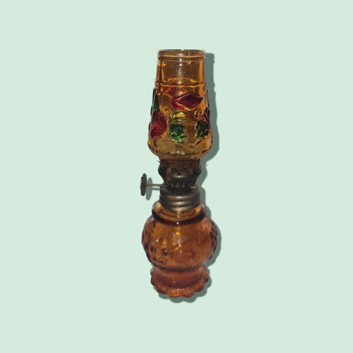 Vintage Miniature Oil Lamp