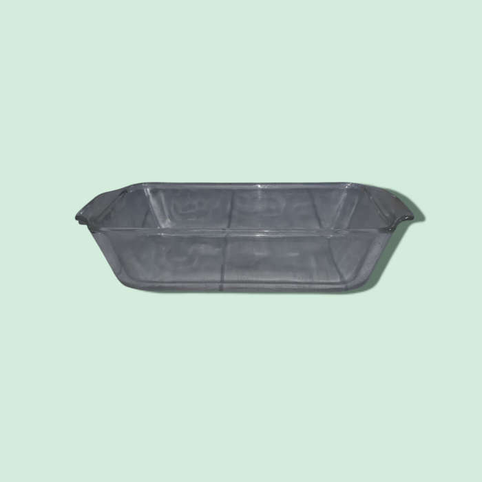 Anchor Hocking Fish King Clear Bread Pan Made In USA
