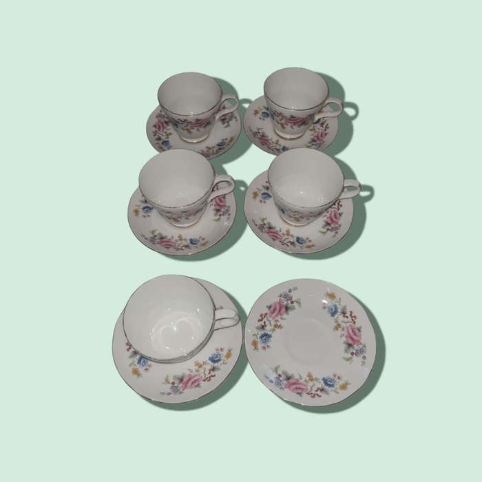 Crown Trent Staffordshire England Fine Bone China Vintage Tea Set