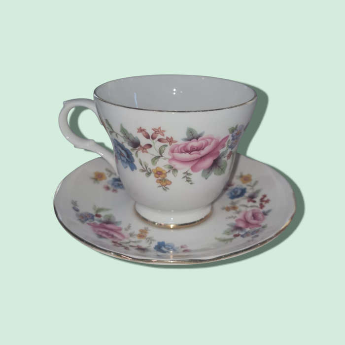 Crown Trent Staffordshire England Fine Bone China Vintage Tea Set