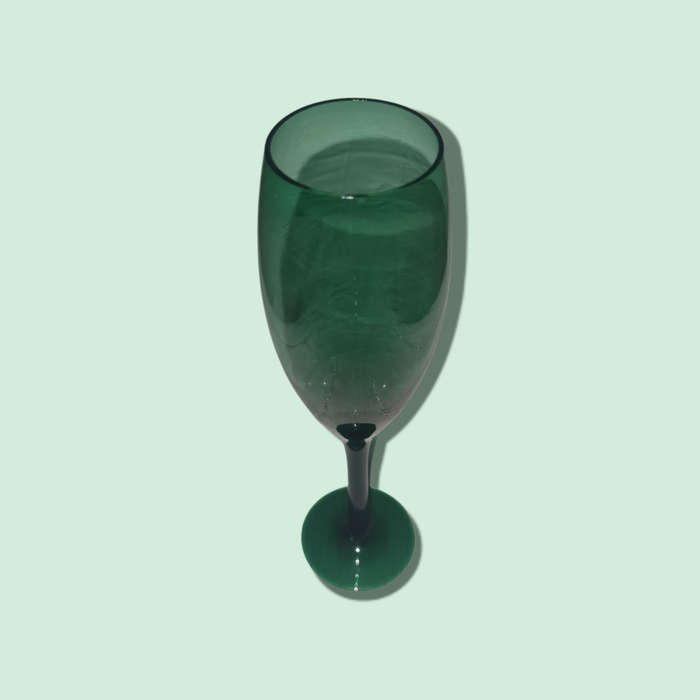 Emerald Green Champagne Glass
